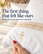House of Alenza Egyptian cotton pillowcases lifestyle photo