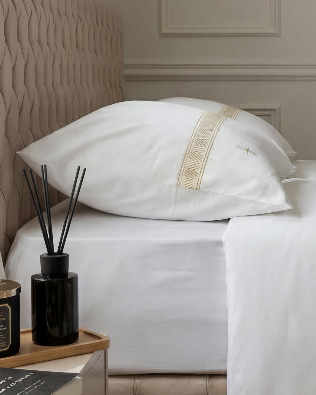 Premium Egyptian Cotton Pillowcases Set of 2 — White
