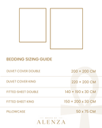 Bedding size guide for Double and King