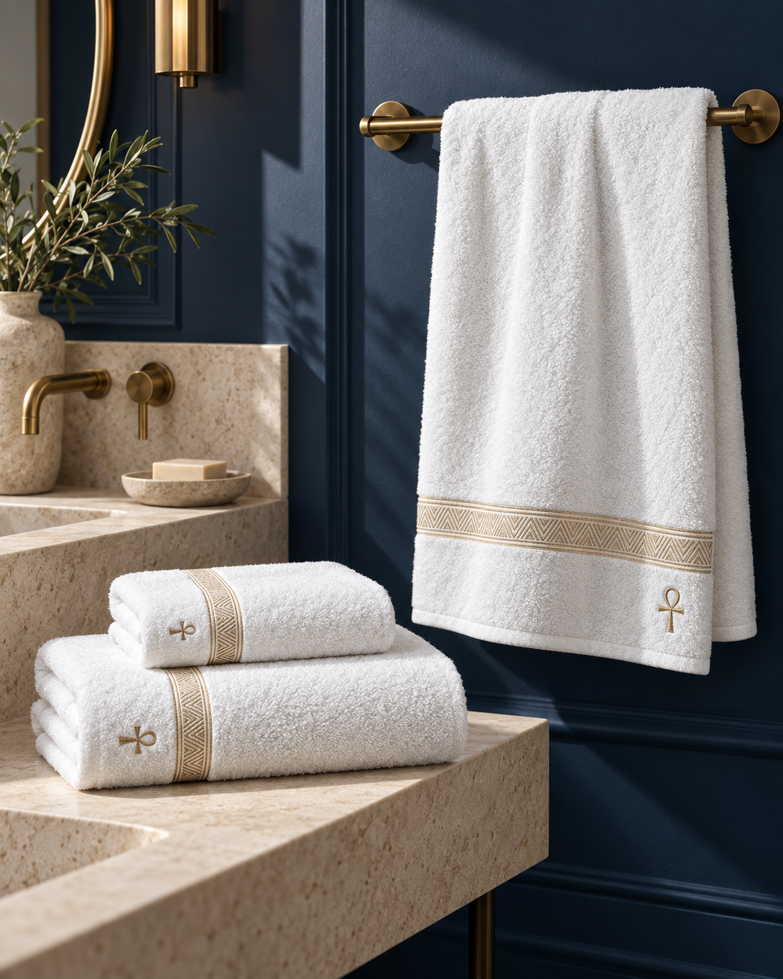 House of Alenza Egyptian cotton towel set