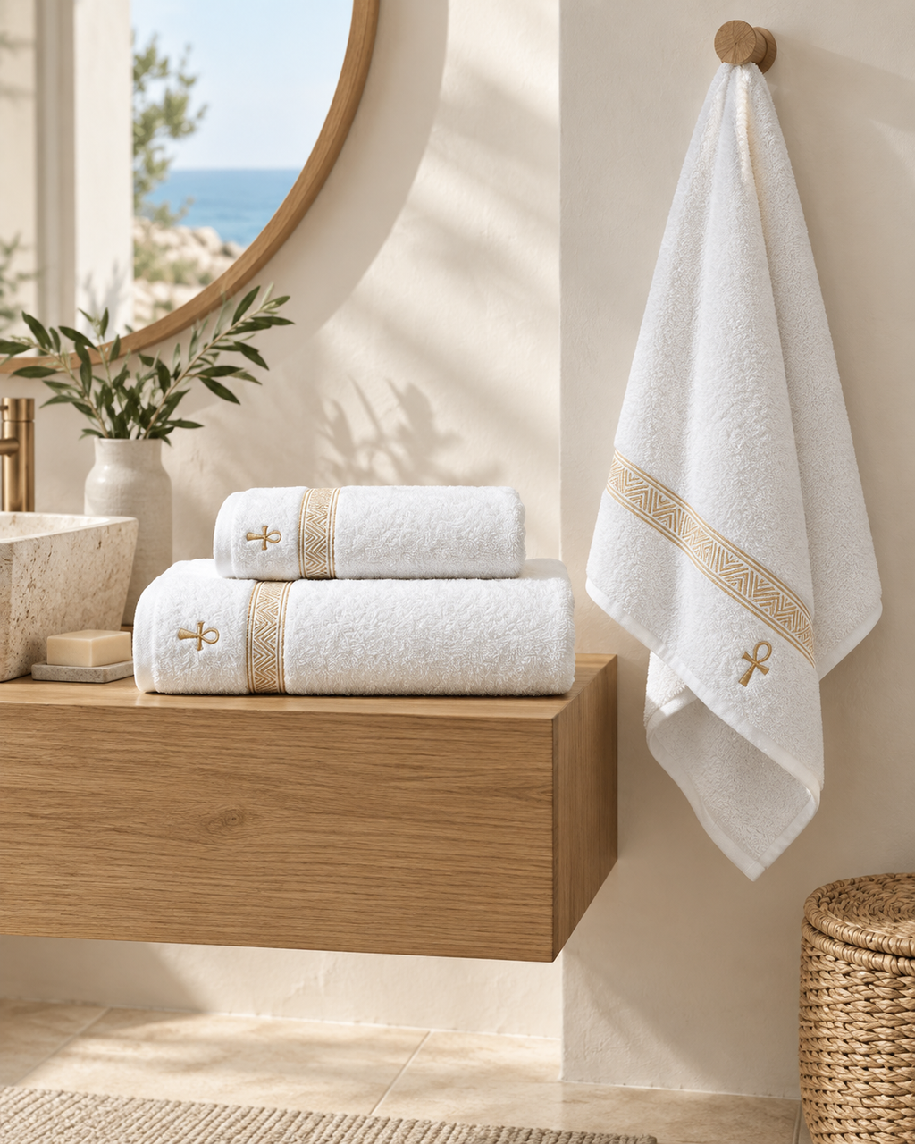 House of Alenza Egyptian cotton towel set