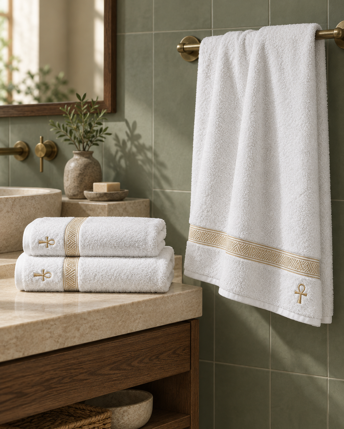 House of Alenza Egyptian cotton towel set