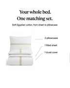 Complete House of Alenza Egyptian cotton bedding set