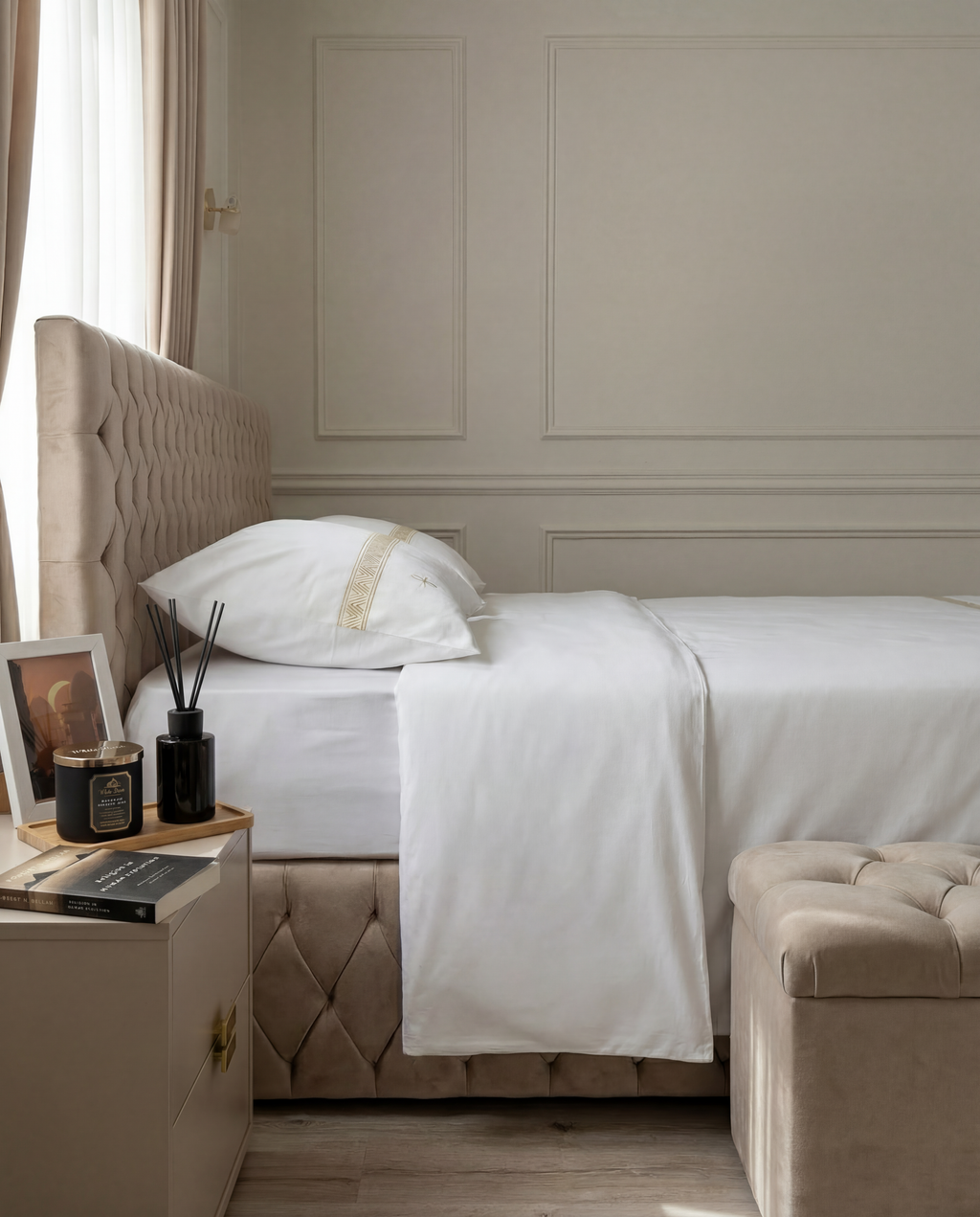 Premium Egyptian Cotton Duvet Cover — Double in White